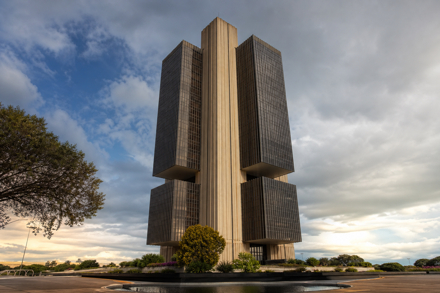 Sede do Banco Central do Brasil em Brasília durante a divulgação de dados de política monetária